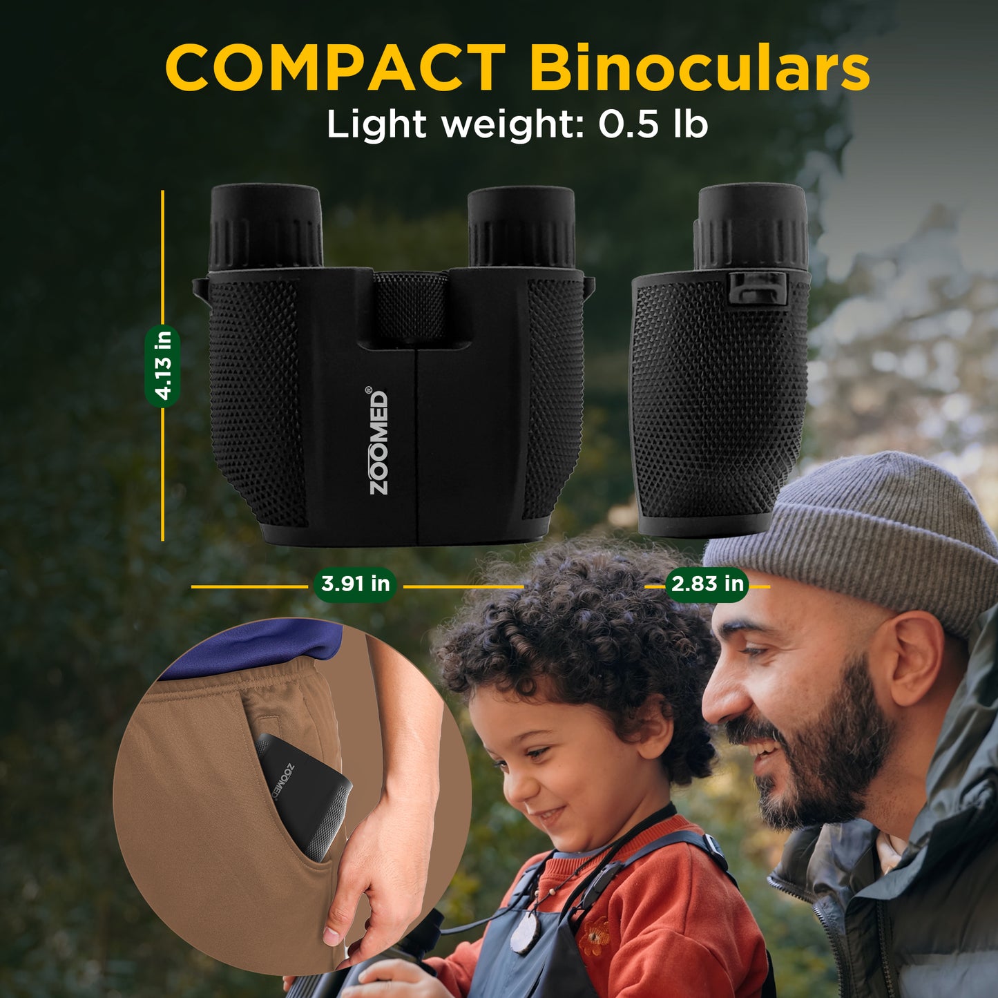 CB007: 10X25 Compact Binoculars